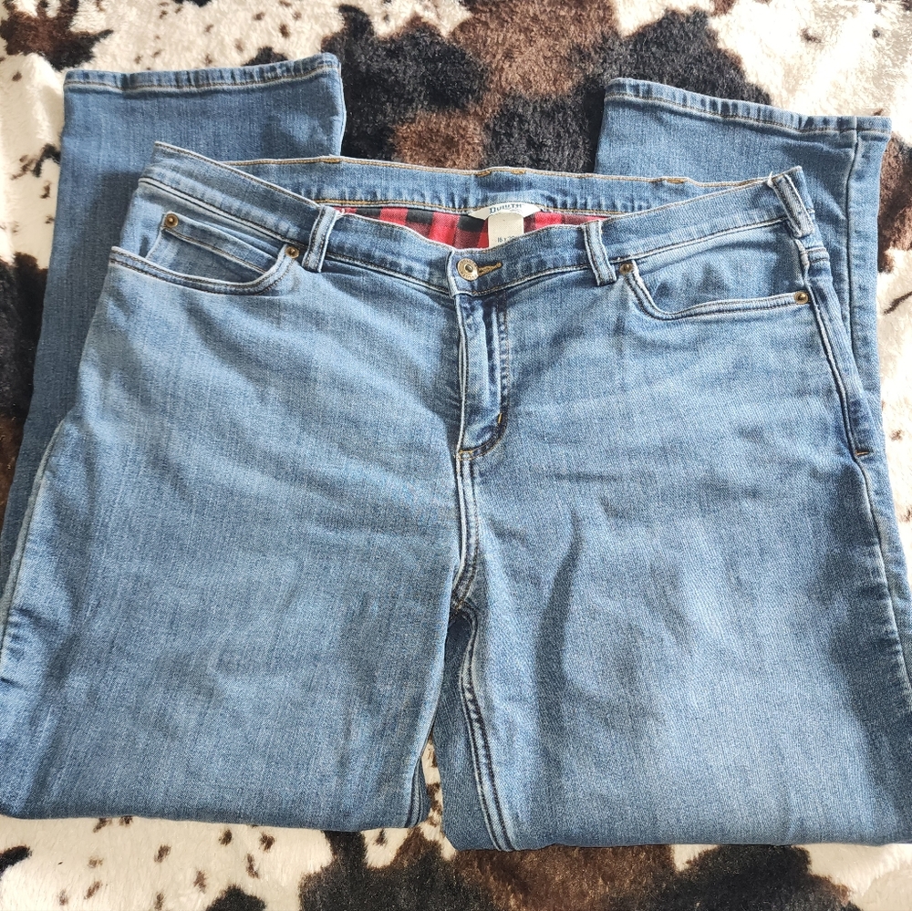 Duluth Heritage Hi-Rise Lined Straight Leg Jeans